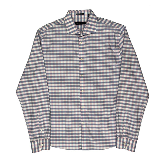 Vintage Tommy Hilfiger Slim Fit Shirt - XL Multicoloured Cotton