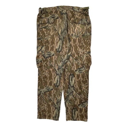 Vintage Unbranded Camo Cargo Trousers - 40W 34L Camo Cotton