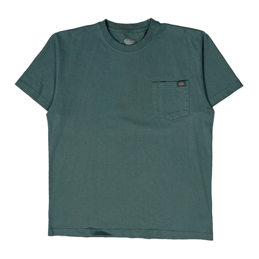 Dickies T-Shirt - Large Green Cotton