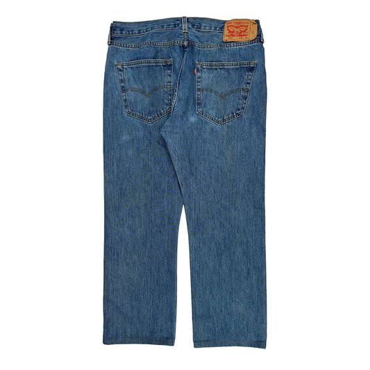 501 Levis Jeans - 36W 32L Blue Cotton
