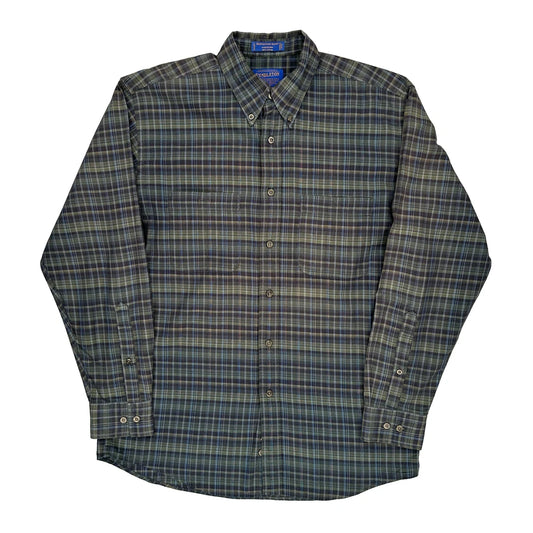 Pendleton Shirt - Medium Blue Cotton