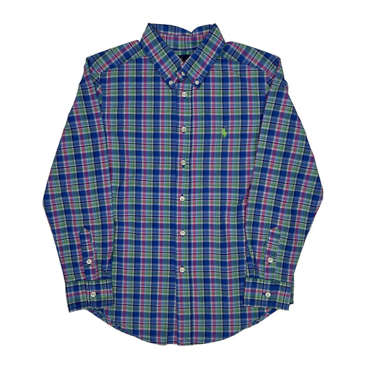 Vintage Age 8-9 Ralph Lauren Checked Shirt - Medium Multicoloured Cotton