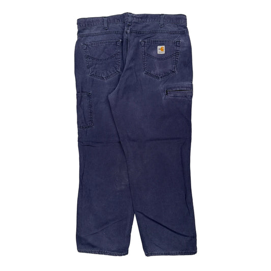 Carhartt Carpenter Trousers - 36W 31L Blue Cotton