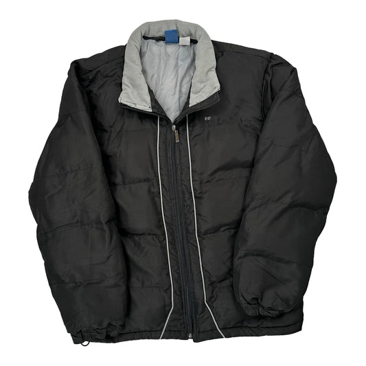 Vintage Reebok Puffer - Medium Black Polyester