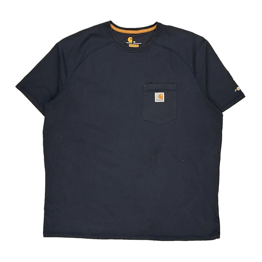 Carhartt T-Shirt - XL Navy Cotton
