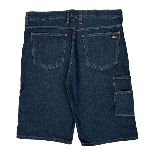 Dickies Denim Shorts - 36W 12L Blue Cotton Blend