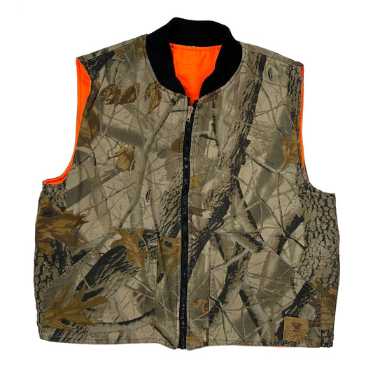 Vintage Unbranded Gilet - Large Camo Cotton