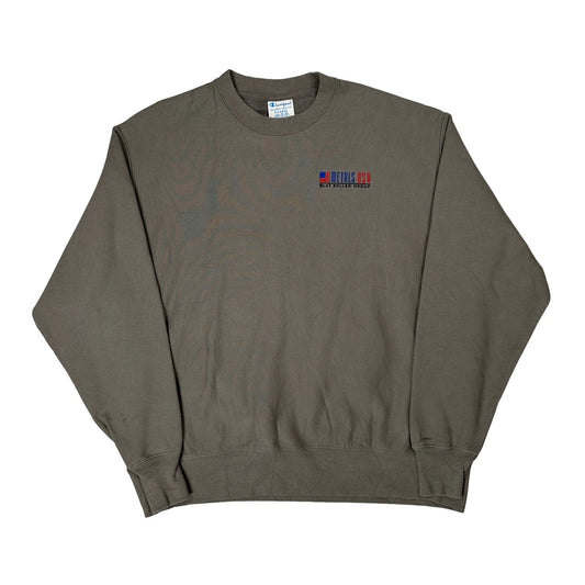 Vintage Reverse Weave Champion Sweatshirt - XL Grey Cotton