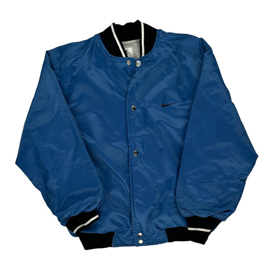Age 12-13 Nike Bomber Jacket - Large Blue Polyester