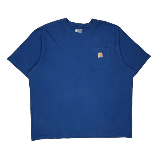 Carhartt T-Shirt - 2XL Blue Cotton
