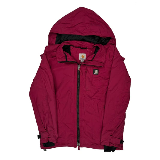 Vintage Carhartt Windbreaker - XS Red Polyester