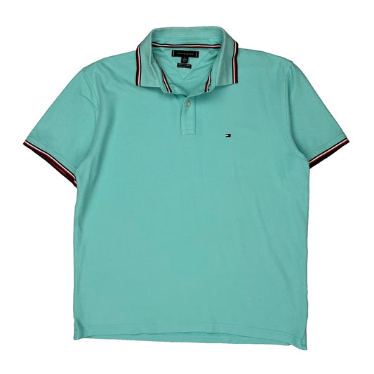 Tommy Hilfiger Polo Shirt - XL Green Cotton