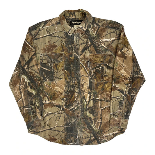 Remington Camo Flannel Shirt - XL Camo Cotton
