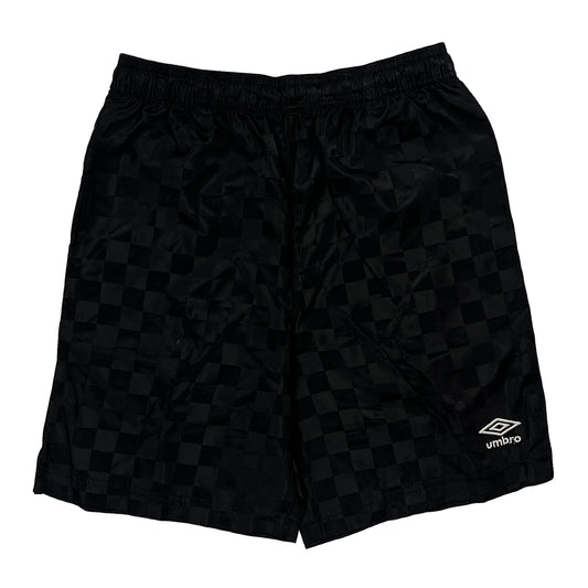 Umbro Checked Sport Shorts - Largew 6L Black Polyester