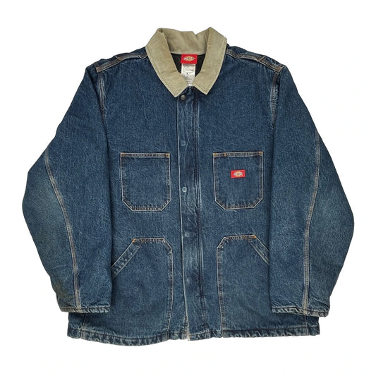 Dickies Denim Jacket - 2XL Beige Cotton