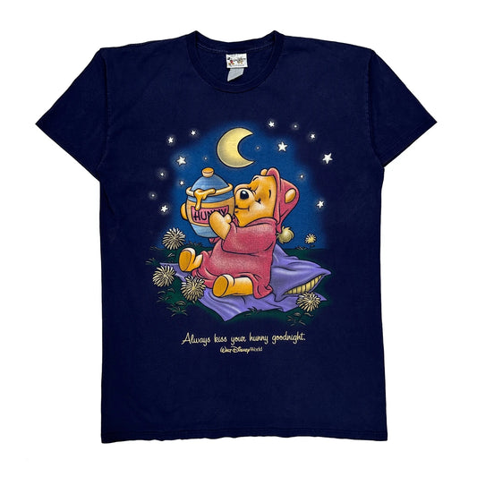 Vintage Winnie The Pooh Disney Cartoon T-Shirt - XL Blue Cotton