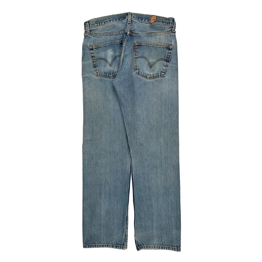 501 Levis Jeans - 34W 30L Light Wash Denim