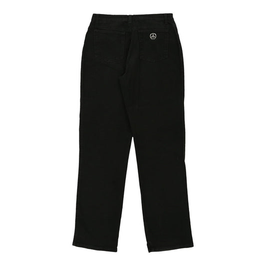 Moschino Jeans Trousers - 30W UK 10 Black Cotton