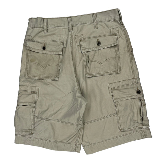 Unbranded Cargo Shorts - 34W 10L Beige Cotton