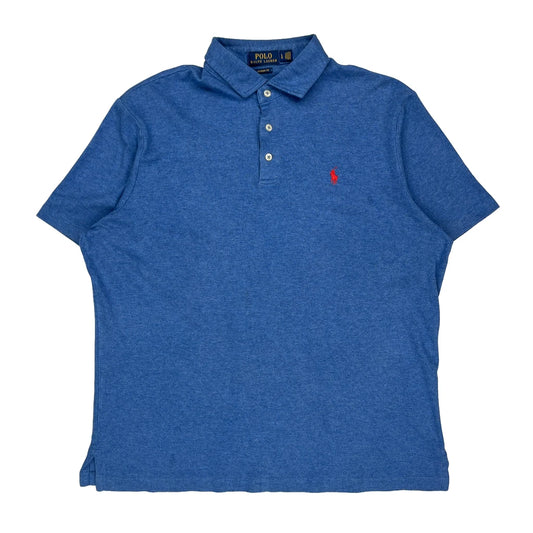 Polo By Ralph Lauren Polo Shirt - Large Blue Cotton