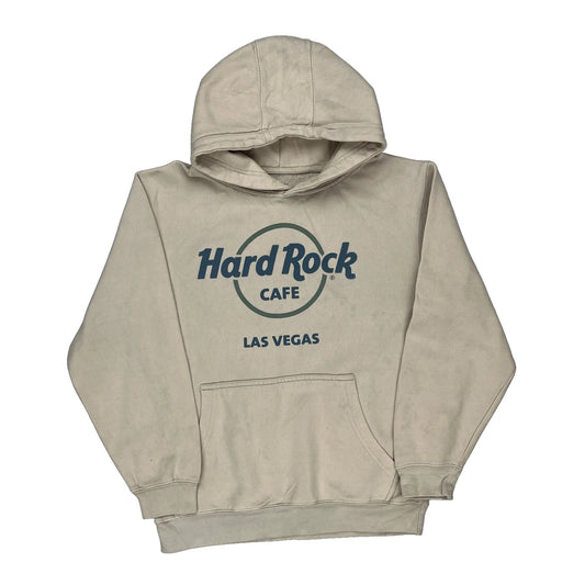 Las Vegas Hard Rock Cafe Hoodie - Medium Beige Cotton