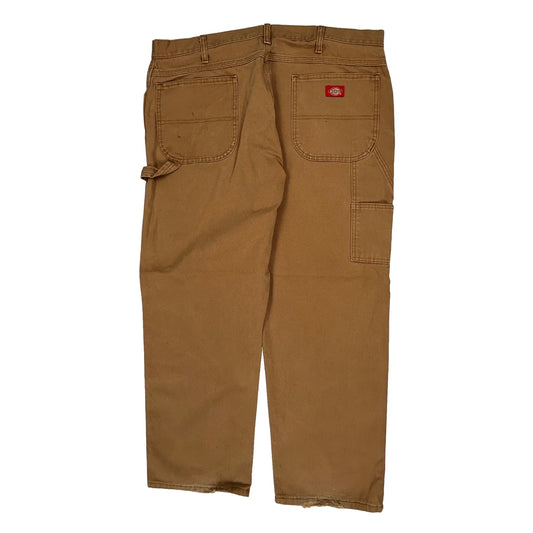 Dickies Carpenter Trousers - 38W 30L Brown Cotton