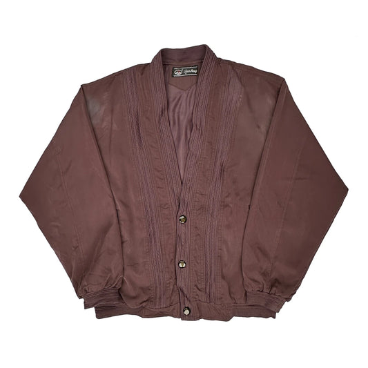 Chun Meng Cardigan Jacket - Medium Purple Polyester