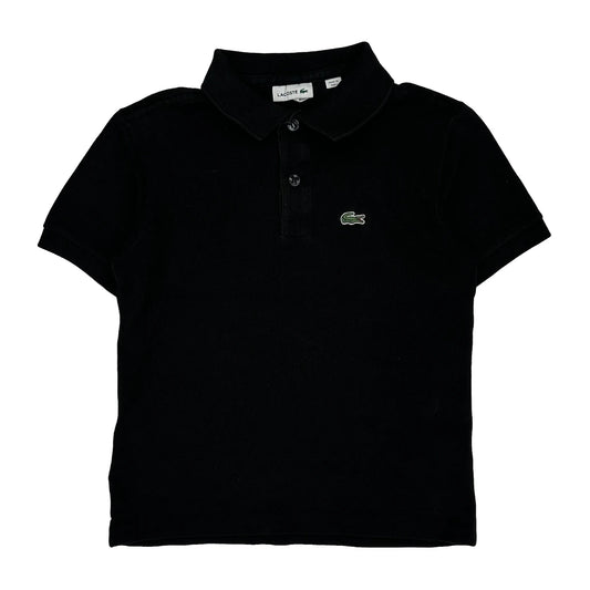 Age 10 Lacoste Polo Shirt - Medium Black Cotton