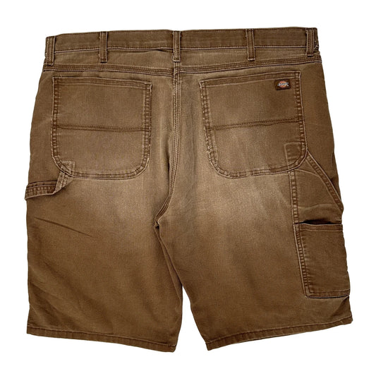 Dickies Carpenter Shorts - 40W 10L Brown Cotton Blend