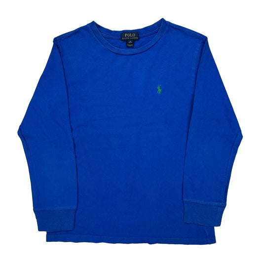 Age 10-12 Polo By Ralph Lauren Long Sleeve T-Shirt - Medium Blue Cotton