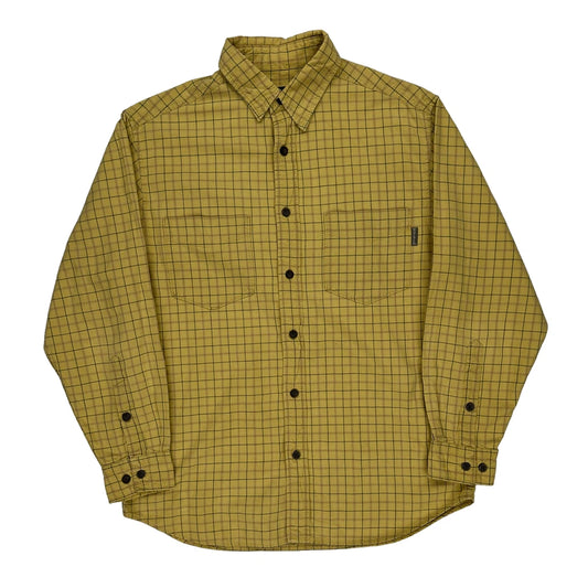 Woolrich Checked Shirt - Medium Yellow Cotton