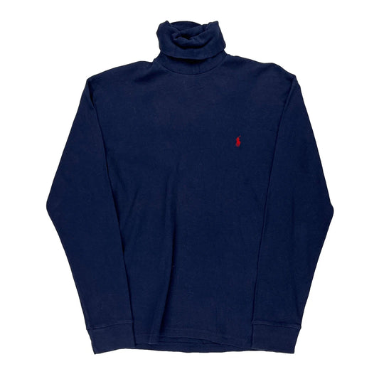 Age 15 Polo By Ralph Lauren Rollneck - XL Navy Cotton