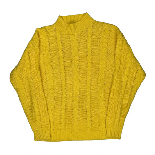Vintage Unbranded Jumper - Small Yellow Acrylic