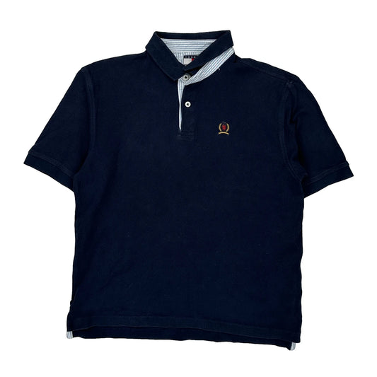 Tommy Hilfiger Polo Shirt - Medium Navy Cotton