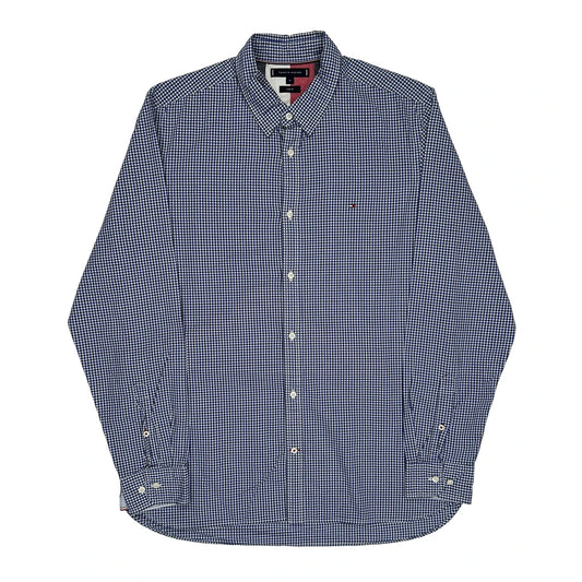 Tommy Hilfiger Checked Shirt - XL Blue Cotton