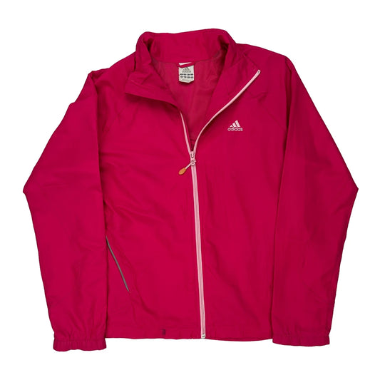 Adidas Windbreaker - Large Pink Polyester