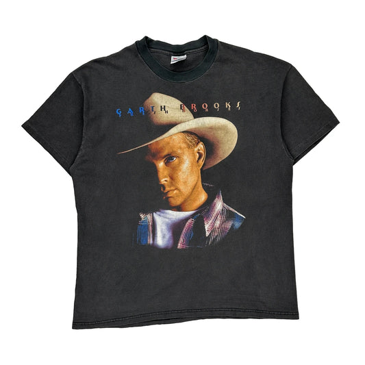 Garth Brooks Hanes Single Stitch T-Shirt - XL Black Cotton