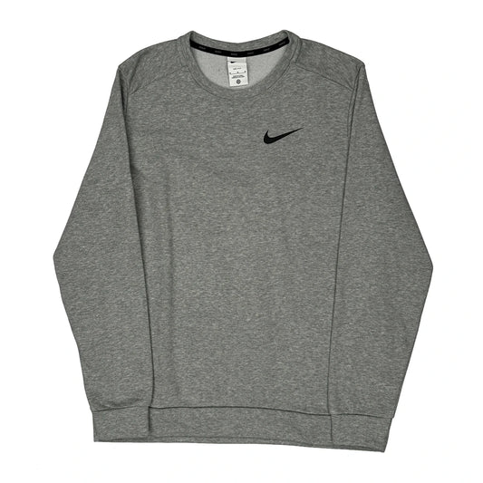 Dri-Fit Nike Sweatshirt - Medium Grey Polyester Blend