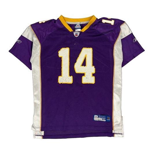 Age 15 -16 Minnesota Vikings Reebok Nfl Jersey - XL Purple Polyester
