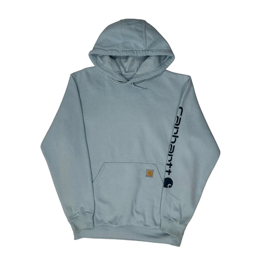 Carhartt Hoodie - Medium Blue Cotton Blend