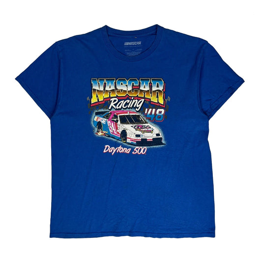 Nascar T-Shirt - Large Blue Cotton