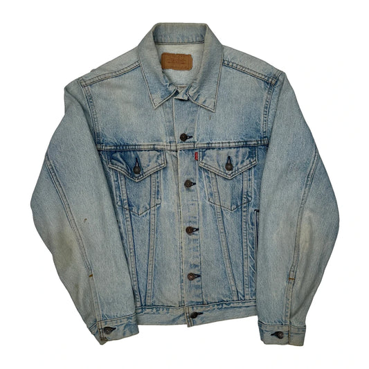 Levis Denim Jacket - Large Light Wash Cotton