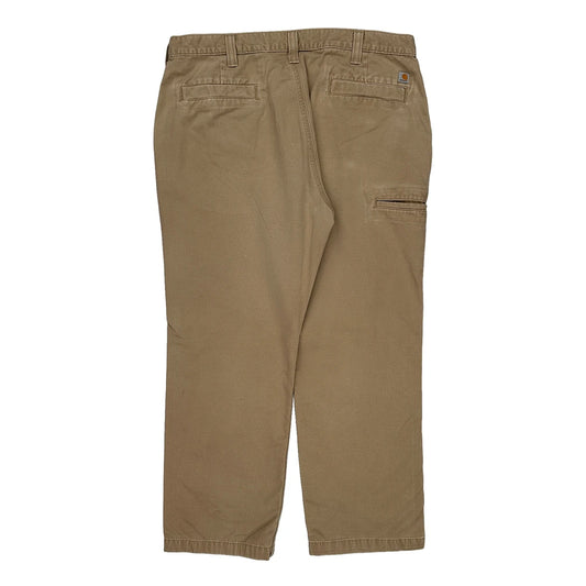 Carhartt Trousers - 38W 29L Beige Cotton