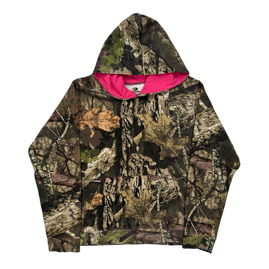 Mossy Oak Camo Hoodie - Medium Camo Cotton