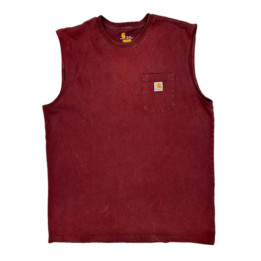Carhartt Vest - XL Burgundy Cotton