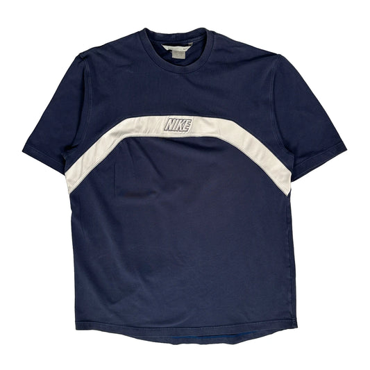Vintage Nike T-Shirt - Large Navy Cotton