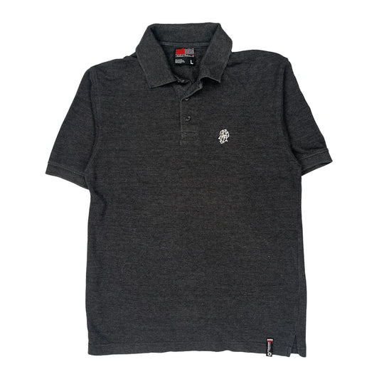 South Pole Polo Shirt - Large Grey Cotton Blend