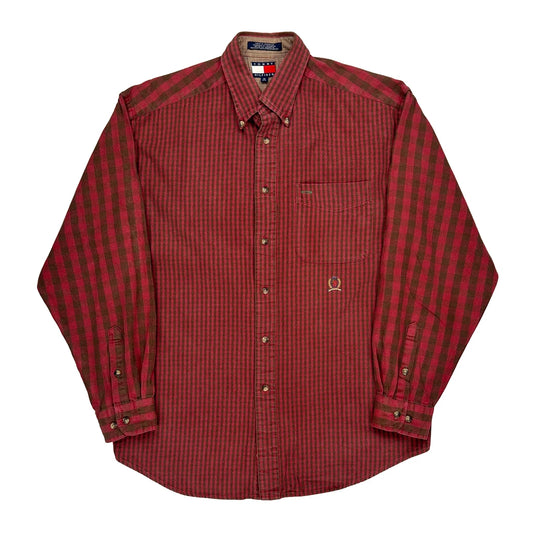 Tommy Hilfiger Checked Shirt - Medium Brown Cotton