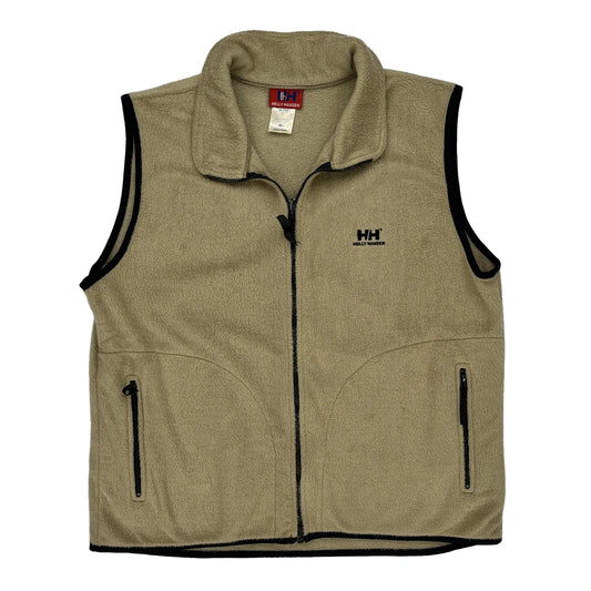 Made In USa/Eu Helly Hansen Fleece Gilet - XL Beige Nylon