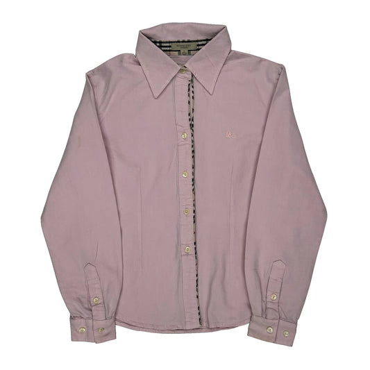 Burberry London Shirt - Large Pink Cotton